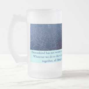 Netz-Tasse Mattglas Bierglas