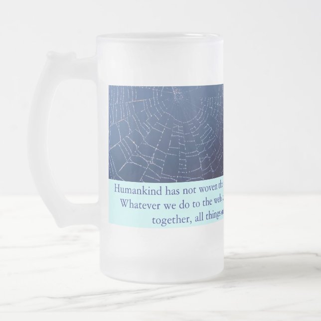 Netz-Tasse Mattglas Bierglas (Links)