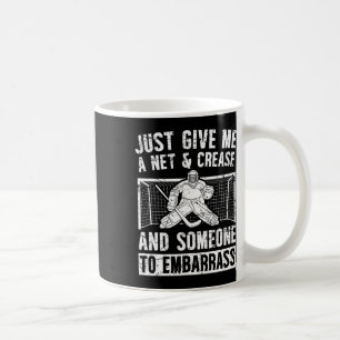 Netz und Crease Eishockey Torwart Eishockey Torhüt Kaffeetasse