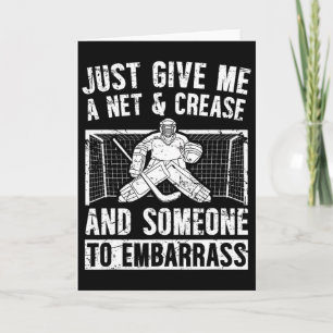 Netz und Crease Eishockey Torwart Eishockey Torhüt Karte