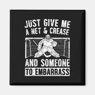 Netz und Crease Eishockey Torwart Eishockey Torhüt Magnet