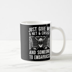 Netz und Crease Eishockey Torwart Eishockey Torwar Kaffeetasse
