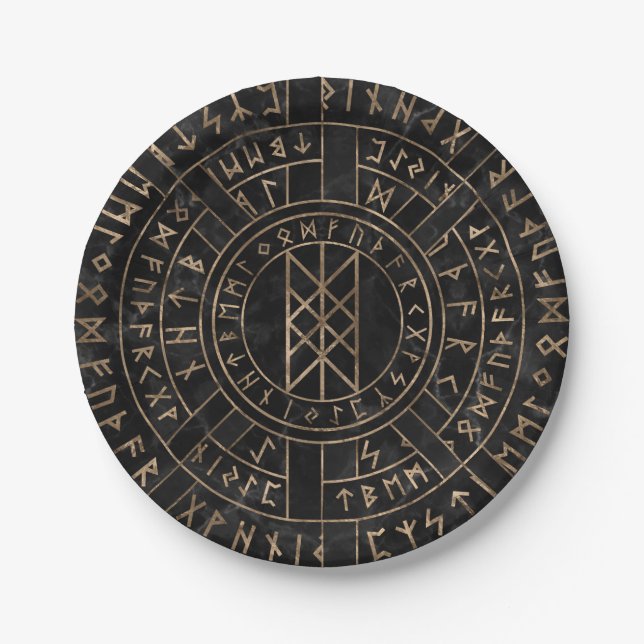 Netz von Wyrd die Matrix des Schicksalsmarmors und Pappteller (Vorderseite)