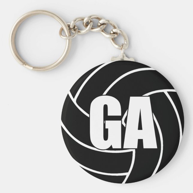 Netzball-Zielanfall GA Schlüsselring Schlüsselanhänger (Vorne)