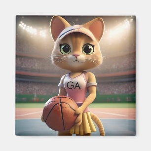 Netzballkatze, weiblich magnet