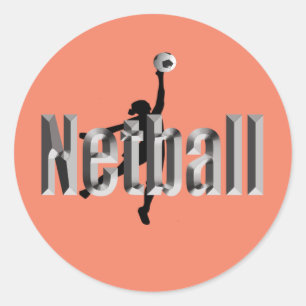 Netzballspieler und Maßname, Runder Aufkleber