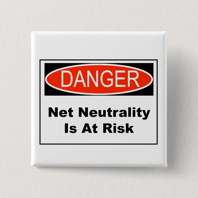 Netzneutralität ist gefährdet button (Vorderseite)