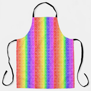 Netzstil-Design Regenbogenfarben Gay GLBTQ Schürze