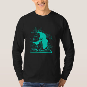 Netzwerk für künstliche Intelligenz und tiefes L T-Shirt