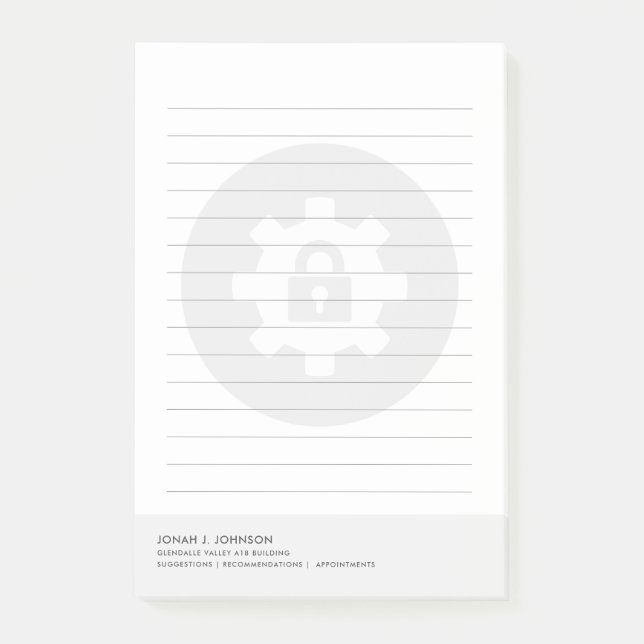 Netzwerksicherheitsanalyst | Minimaler Stil Post-it Klebezettel (Vorderseite)
