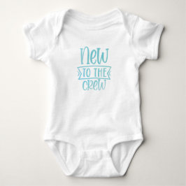 Neu an der Crew, Light Blue Baby Strampler