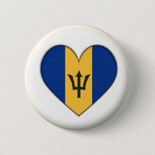 NEU! - BARBADOS HEART BUTTON BACK ABZEICHEN