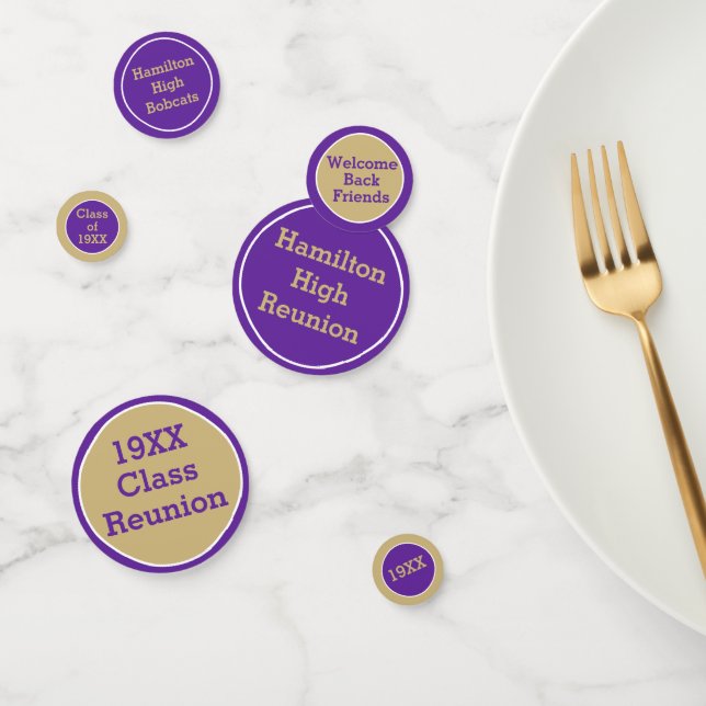 NEU! Benutzerdefinierte Klasse Wiedersehen-Tabelle Konfetti (Gruppe)