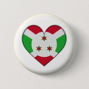 NEU! - BURUNDI HEART BUTTON BACK ABZEICHEN