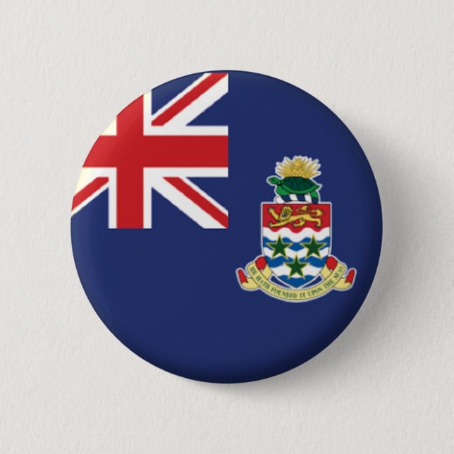 NEU! - CAYMAN ISLANDS BUTTON RÜCKKEHR ABZEICHEN (Vorderseite)