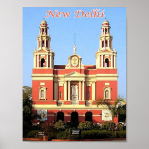 Neu Delhi - Die Kathedrale des heiligen Herzens - Poster