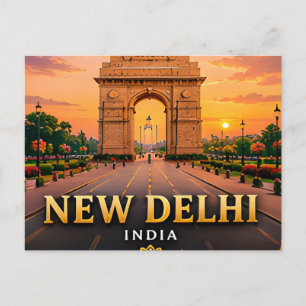 Neu-Delhi Indien Hauptstadt Entdeckung 🕌 Postkarte