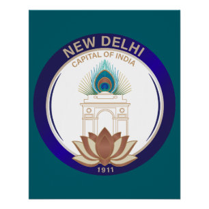 Neu-Delhi Indien Poster