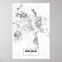Neu-Delhi, Indien (schwarz auf weiß)