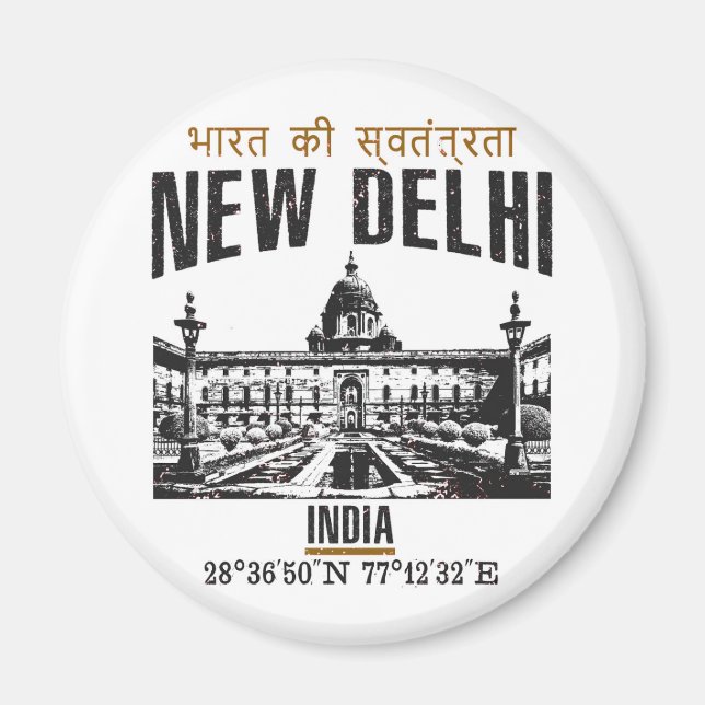 Neu Delhi Magnet (Vorne)