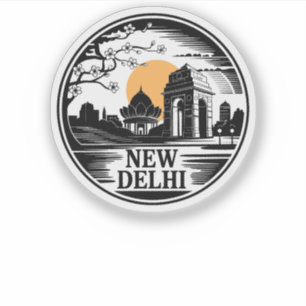 Neu-Delhi-Stadt Indien Aufkleber