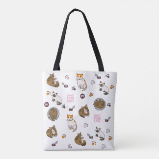 Neu | Doodles Tote | Sunset Park Cats | Rettung Tasche