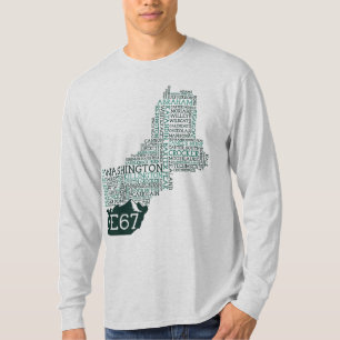 Neu-England 67 langer Hülsen-T - Shirt