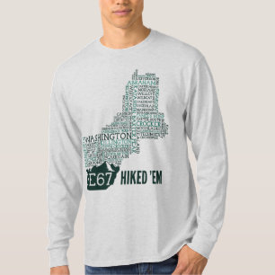 Neu-England 67 wanderte langen Hülsen-T - Shirt