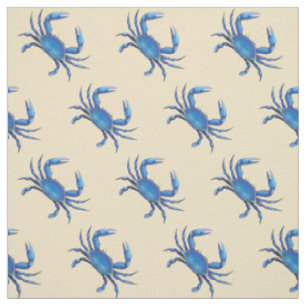 Neu-England blaue Krabben-Gewebe Stoff