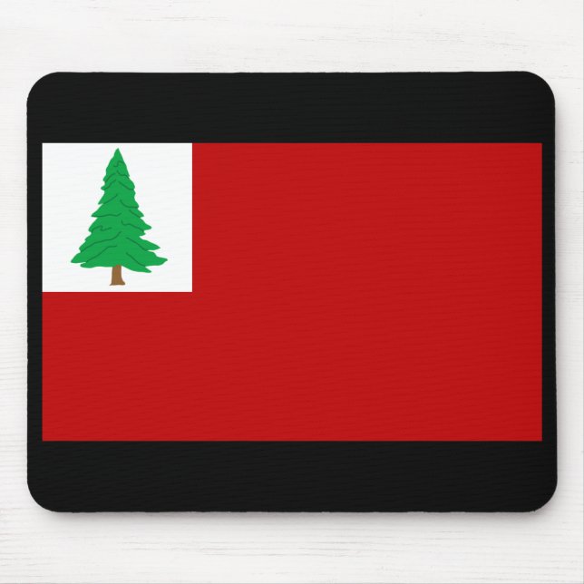 Neu-England Kiefern-Flagge Mousepad (Vorne)
