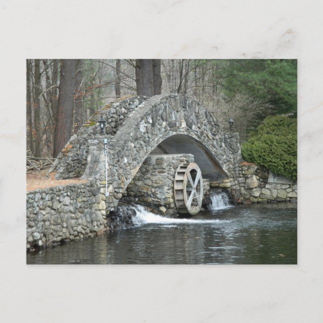 Neu-England Steinbrücke Postkarte (Vorderseite)