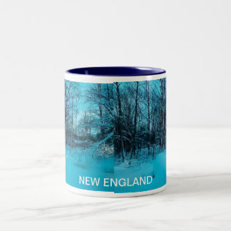 NEU-ENGLAND WINTER ZWEIFARBIGE TASSE