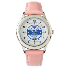 NEU! Federwache des Kindes - Personalisiert rosa Armbanduhr