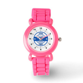 NEU! Federwache für Kinder - individuell - rosa Armbanduhr