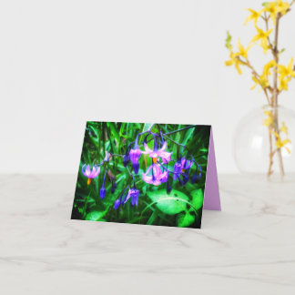 NEU! FEUCHTGEBIET-WILDBLUMEN-GRÜßKARTE KARTE