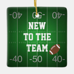 NEU FÜR DAS TEAM - Der 1. Weihnachtsfußball des Ba Keramikornament