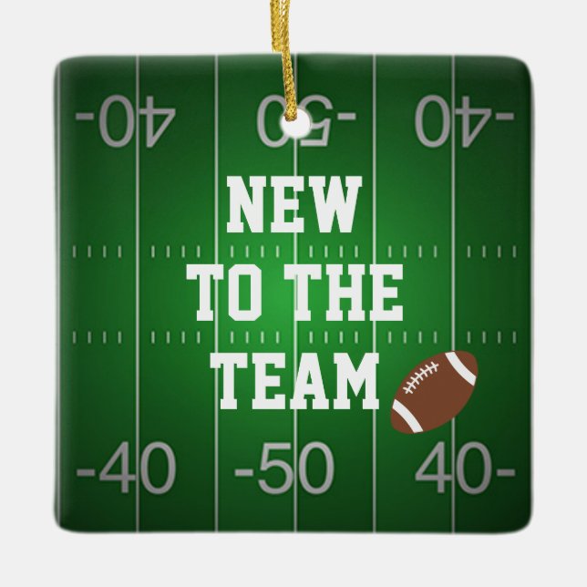 NEU FÜR DAS TEAM - Der 1. Weihnachtsfußball des Ba Keramikornament (Vorderseite)