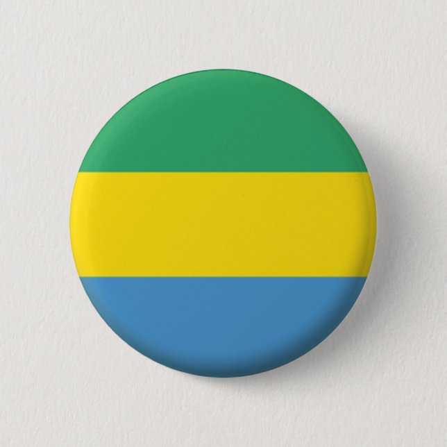 NEU! - GABON BUTTON BACK ABZEICHEN (Vorderseite)