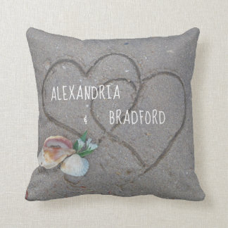 Neu gebraucht personalisiertes Strandherz-Geschenk Kissen