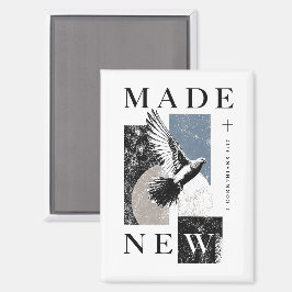 Neu gemacht 2 Korinther 5:17 Brutalist Tauben-Tauf Magnet