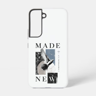 Neu gemacht 2 Korinther 5:17 Brutalist-Tauben-Tauf Samsung Galaxy Hülle