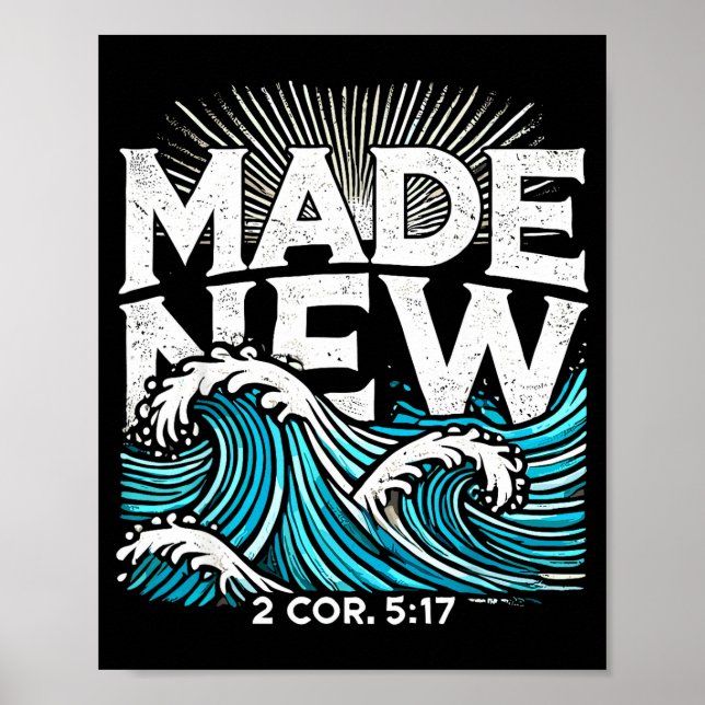 Neu getauft gemacht Taufe  Poster (Vorne)