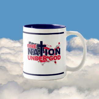 NEU! Gott und Land USA Zweifarbige Tasse