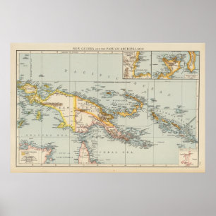 Neu-Guinea, Papuan-Archipel Poster