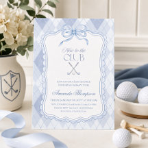 Neu im Club Blau Golf Baby Shower