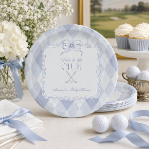 Neu im Club Blue Boy Golf Baby Shower Dekoration Pappteller
