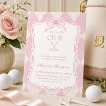 Neu im Club Pink Golf Baby Shower