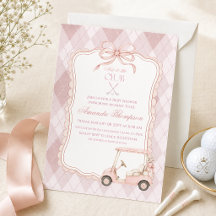 Neu im Club Pink Golf Cart Baby Shower