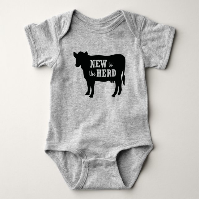 Neu im Herd Baby Bodysuit Strampler (Vorderseite)