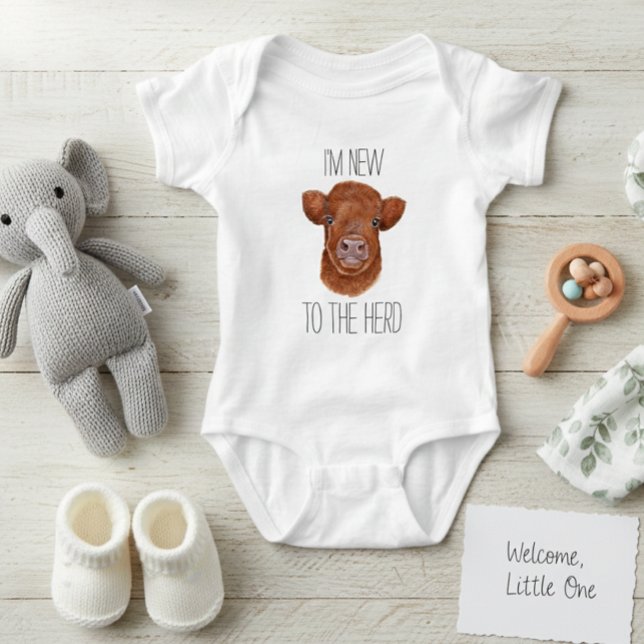 Neu im Herd Highland Kuh Calf Baby Baby Strampler (Von Creator hochgeladen)